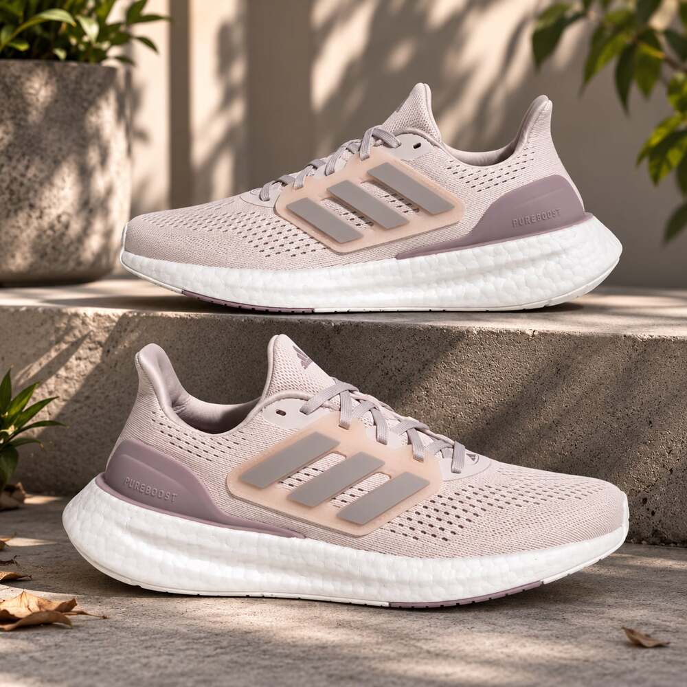 Adidas Pureboost 23 Women's Running Shoes - Putty Mauve/Wonder Taupe Size: 9.5W